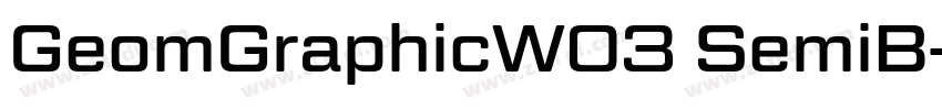 GeomGraphicW03 SemiB字体转换